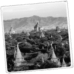 Foto Birmania Paisaje budista